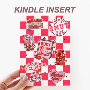 Smut Kindle Insert for Clear Case, Paperwhite, Basic, Colorsoft, Kindle Reader, Book Lover, Kindle Stickers, Dark Romance, BookTok
