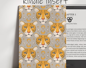 Boho Kindle Insert for Clear Case, Paperwhite, Basic, Colorsoft, Kindle Reader, Book Lover, Kindle Stickers, Trendy, BookTok
