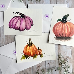 Carte de voeux d'automne faite main/carte vierge d'automne/carte d'anniversaire