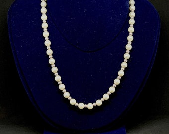 Handmade Swarovski Pearl and Sterling Silver bead necklace.
