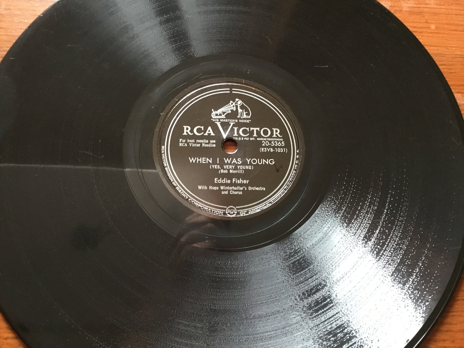 Eddie Fisher 78 rpm Vintage Shellac Record Etsy