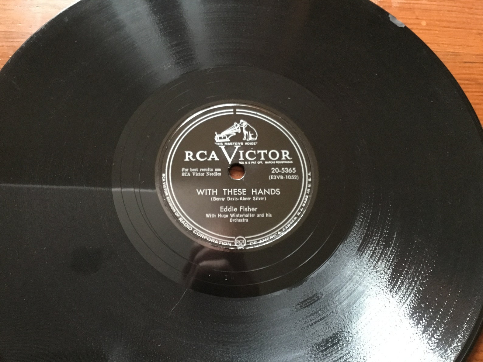 Eddie Fisher 78 rpm Vintage Shellac Record Etsy