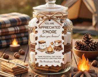 Appreciation S'more Thank You Invitation / Digital Download / Editable Canva Template / Printable Invitation