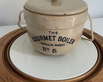 Antique Grimwade's Quick Cooker C 1911. Ironstone 1 Pint Pudding