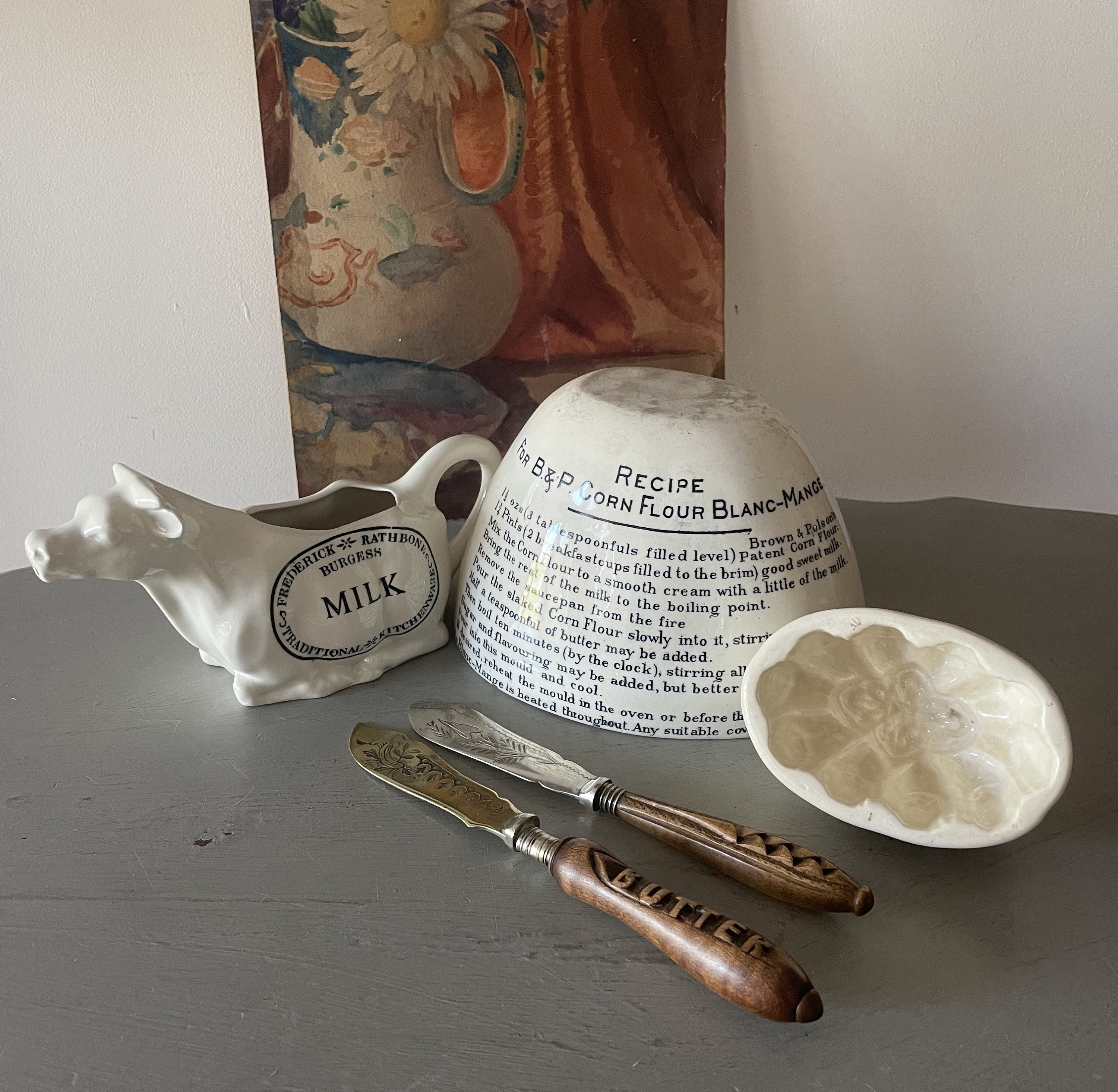 BROWN & POLSON'S ブラマンジェ モールド アンティーク BROWN