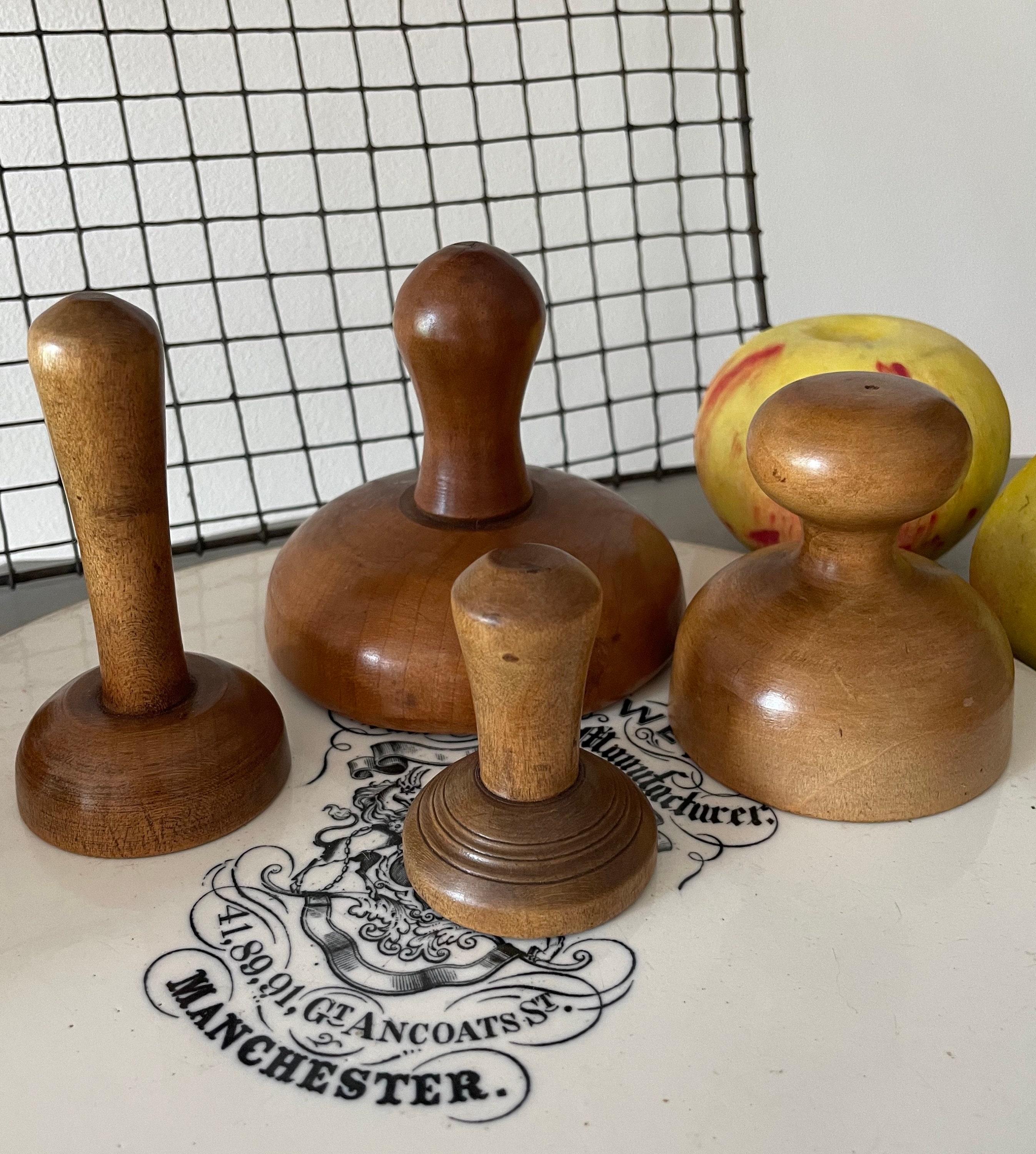 Large Antique Treen Dairy Butter Stamp - Wooden Butter Mould - Scottish ...