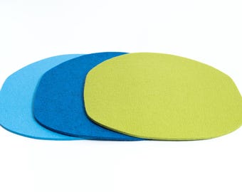 Cojín de fieltro de lana para sillas Vitra Eames e IKEA Brich Scand – 5 mm de grosor