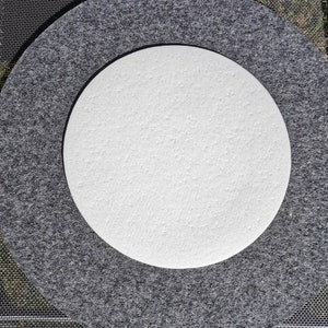 Seat cushion/placemat 35 cm round, 100% wool felt, 5 mm thick image 9