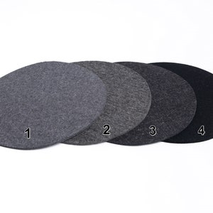 Seat cushion/placemat 35 cm round, 100% wool felt, 5 mm thick image 2