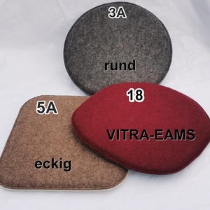 Seat cushion padded 100% wool felt with filling, bench cushion, chair cushion - anti-slip mat free of charge