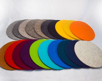 21 cm trivet &quot;Fonse&quot;, 100% wool felt, 5 mm thick