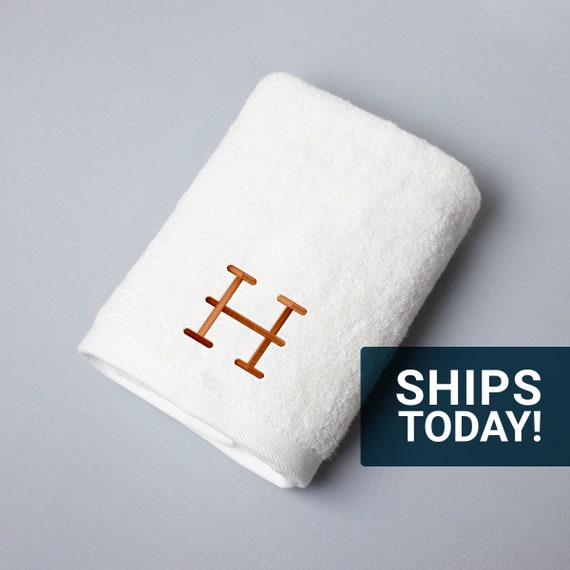 Personalized Luxury Embroidered Hand Towel & Bath Towel Set