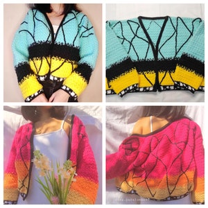 Butterfly Cardigan Crochet Pattern image 7