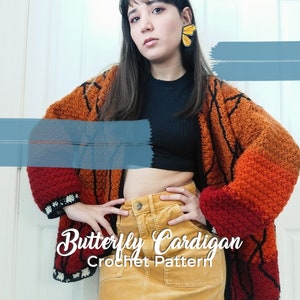 Butterfly Cardigan Crochet Pattern image 3