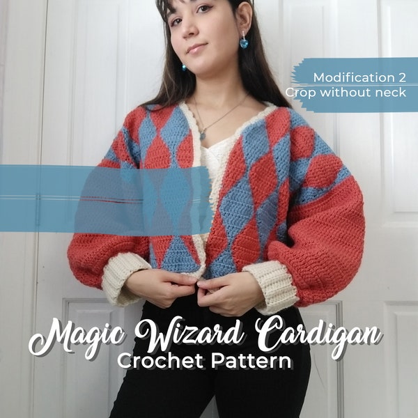 Magic Wizard Cardigan- Crochet Pattern ENG