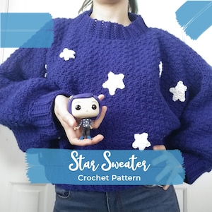 Star Sweater: Crochet Pattern [ENG] Inspired in Coraline