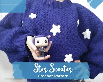 Star Sweater: Crochet Pattern [ENG] Inspired in Coraline