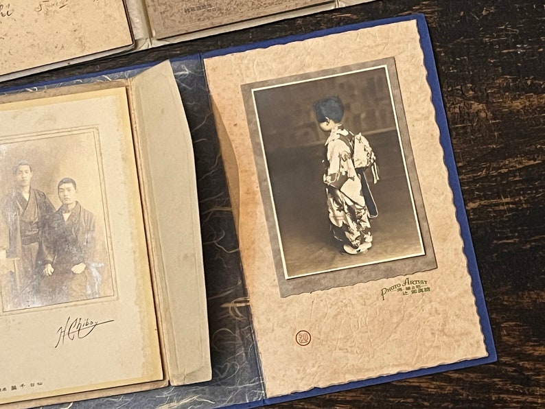 Collection of 4 Professional Mounted Antique Sepia Photographs From Japan circa early 20th century image 5