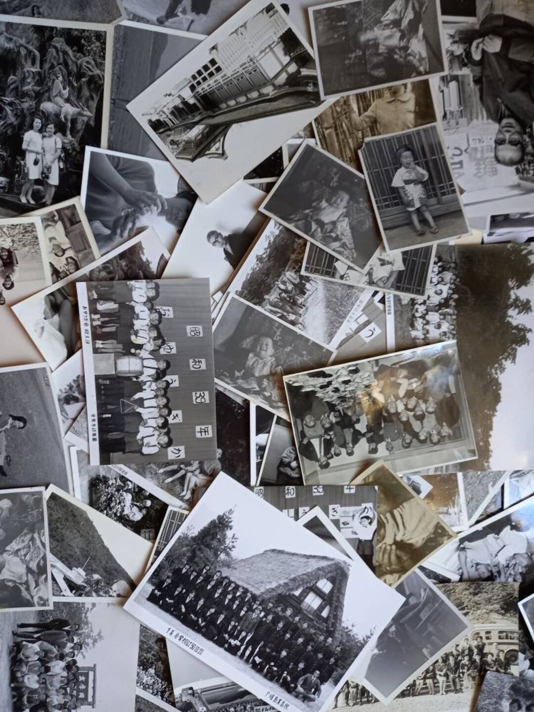 Vintage Japanese Photographs, Lot of 100 Assorted Black & White Photos ...