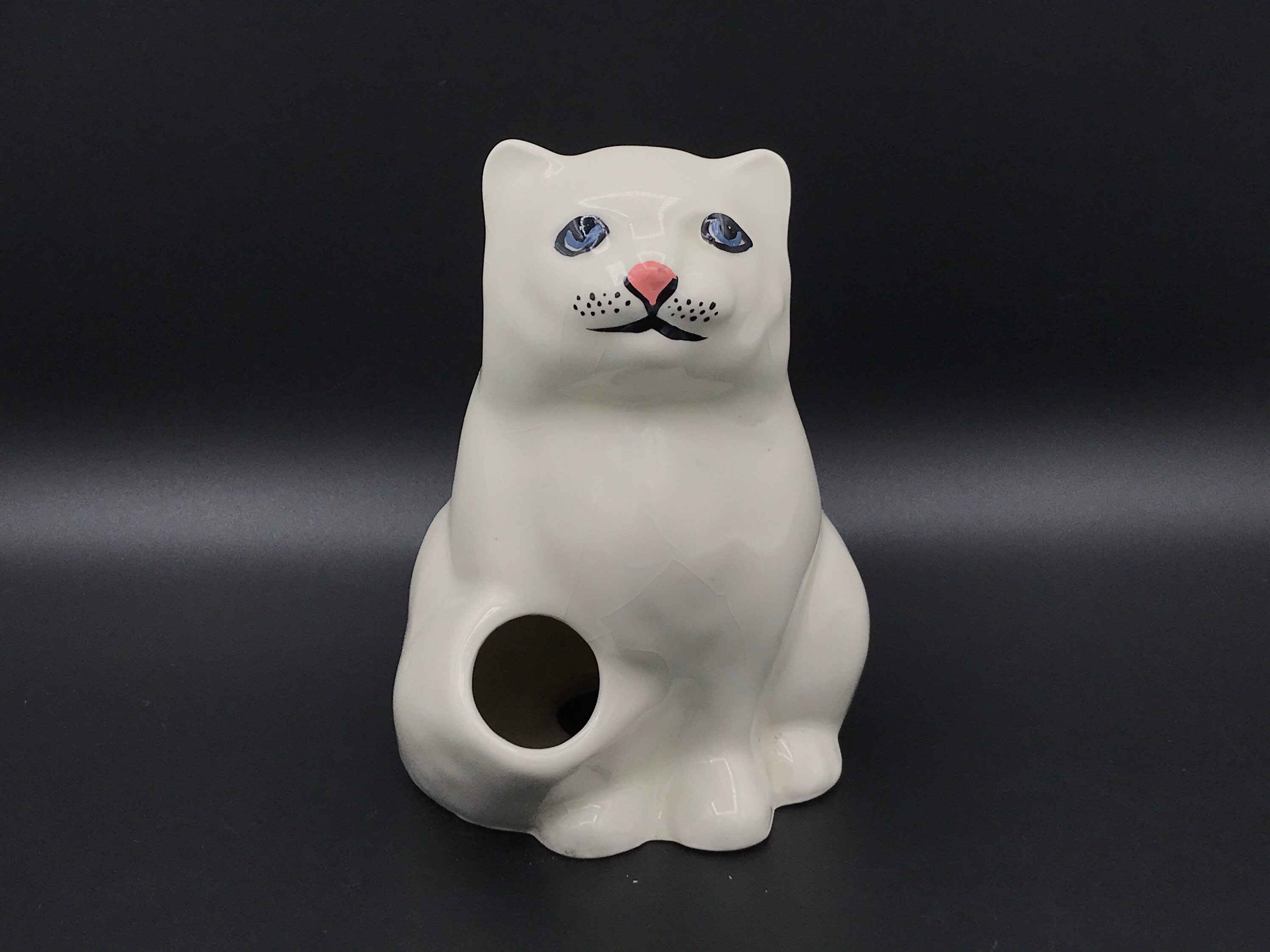 Porcelain Cat Ornamental Tabletop Toothpick Holder Etsy