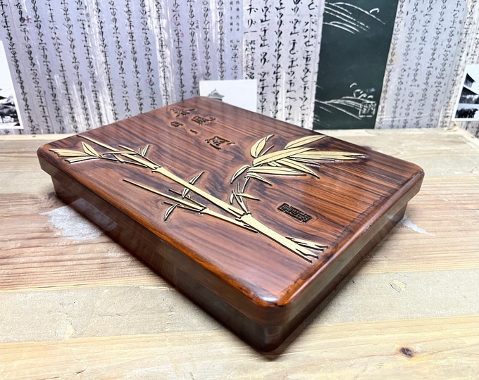 Vintage Japanese Stationery Box / Calligraphy Art Box Etsy