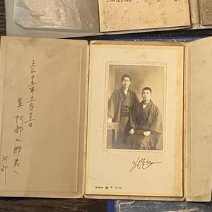 Collection of 4 Professional Mounted Antique Sepia Photographs From Japan circa early 20th century image 4