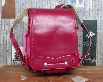 Randoseru Backpack, Dark Red Japanese Tight Stitch Randoseru Backpack, Imported From Japan - Best