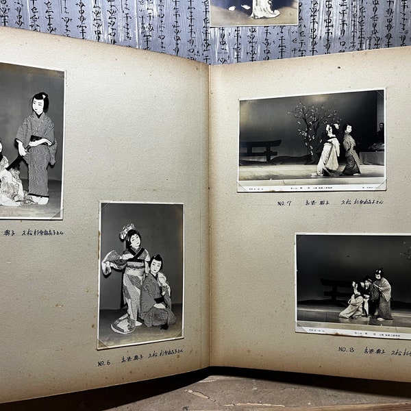 Fantastic Album, Kabuki Photographs Vintage Japanese Photo Album 100+ Photographs From Japan