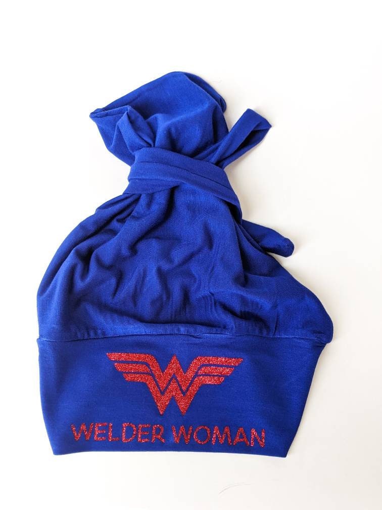 Welding cap for women, Welder hat helmet liner, Gift for female metal worker