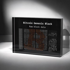 Bitcoin Decor Gift, Office Desk Gift For Him, Blockchain Gift, Bitcoin Collector, Crypto Art, Cryptocurrency Desk Decor, Geeky Desk Decor