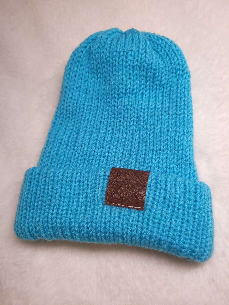 Light blue Knitted Beanie image 1
