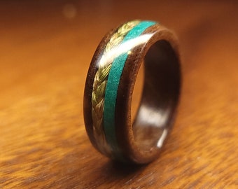 Powder and Sweetgrass Wood Rings