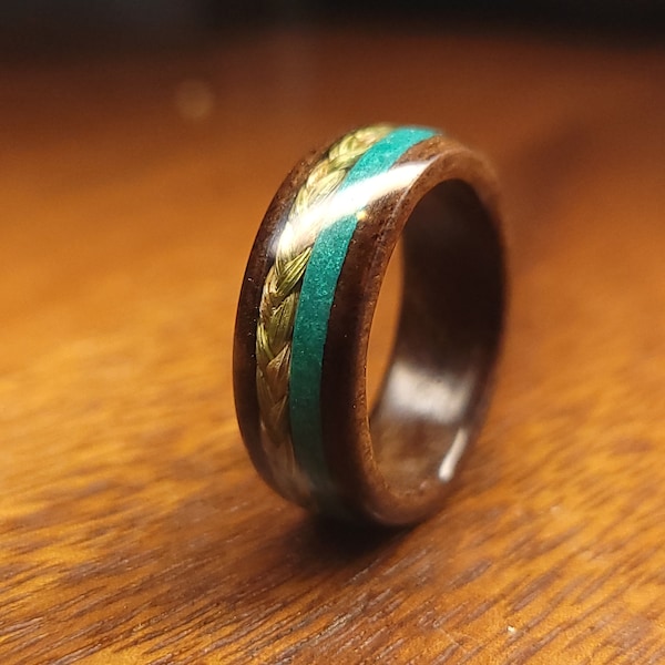 Powder and Sweetgrass Wood Rings