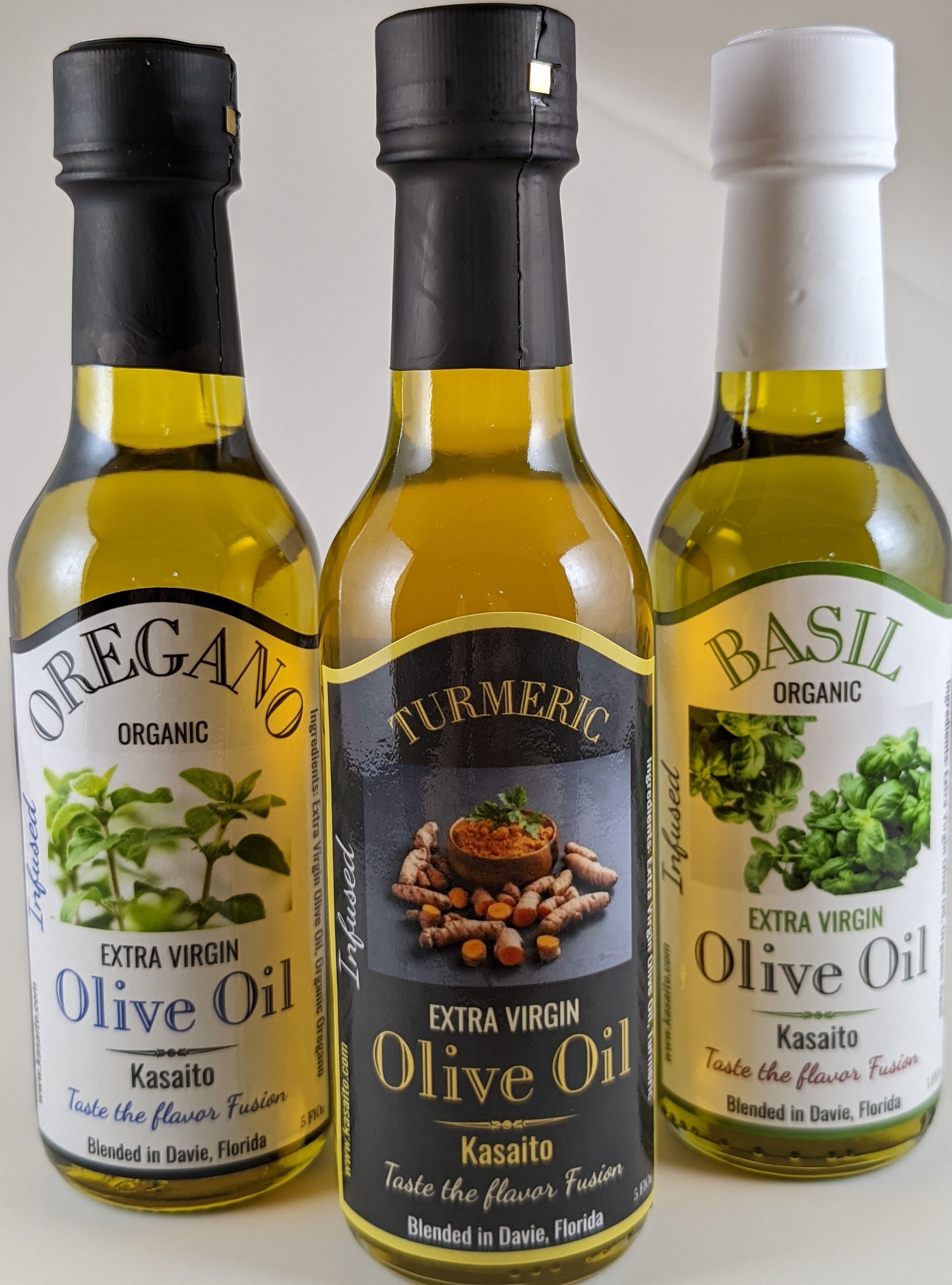 Rosemary / Basil Infused Extra Virgin Olive Oil Bulk 1 Gallon / 3.8 Liter