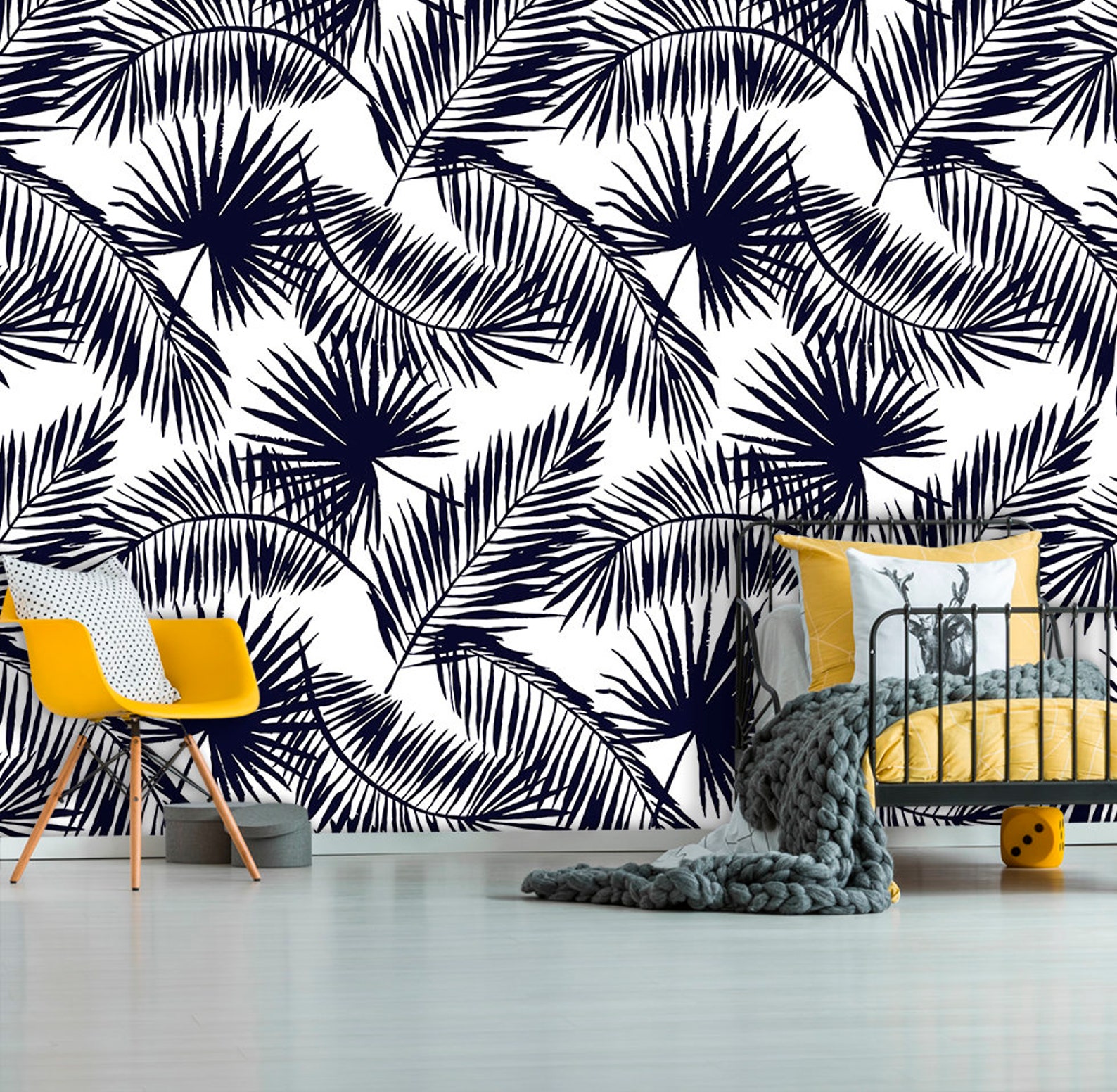 Tropical Wallpaper Peel and Stick Wallpaper Self Adhesive Etsy