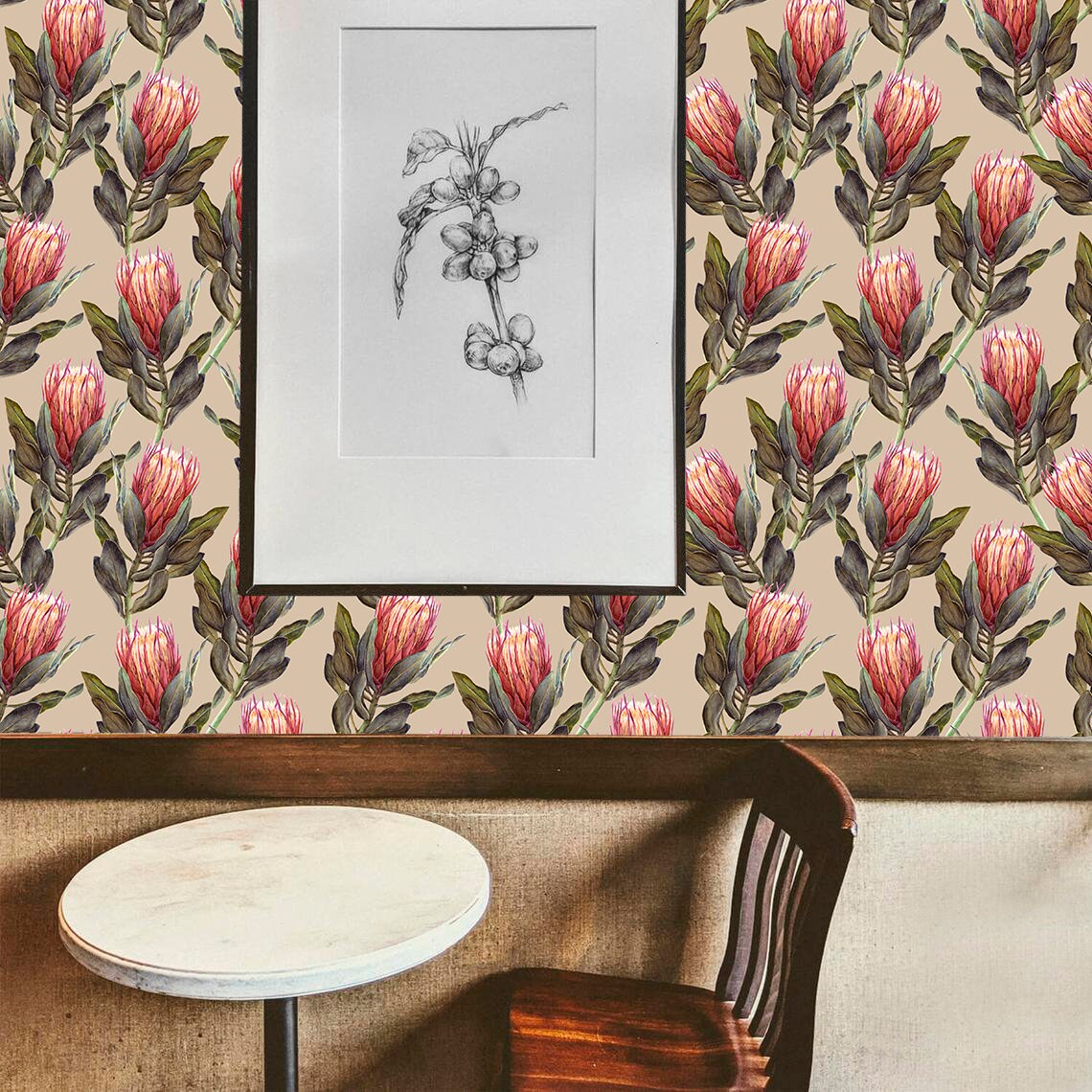 Floral Wallpaper Peel and Stick Wallpaper Self Adhesive | Etsy