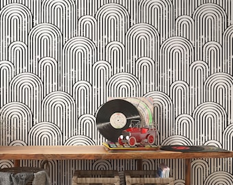 Elegant art-deco behangpapier, verwijderbaar zelfklevend geometrisch patroon, zeshoeken tegels behang, milieuvriendelijk #700