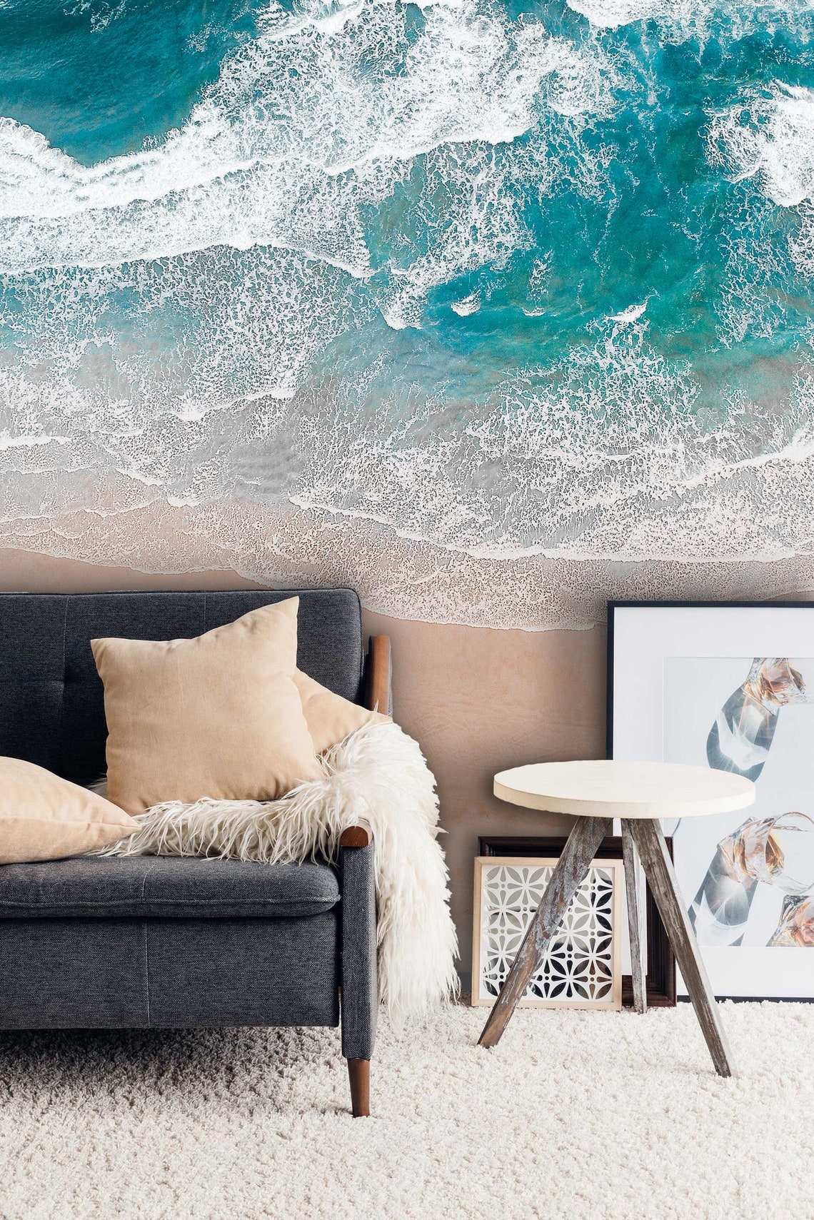 Sea Wallpaper Peel and Stick Wallpaper Self Adhesive Wallpaper | Etsy