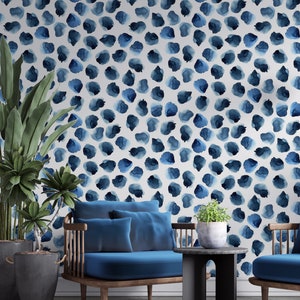 Atrament Dots removable Wallpaper - Traditional Wallpaper - Print wall mural - Self Adhesive Wall Decal - Temporary Peel and Stick #154