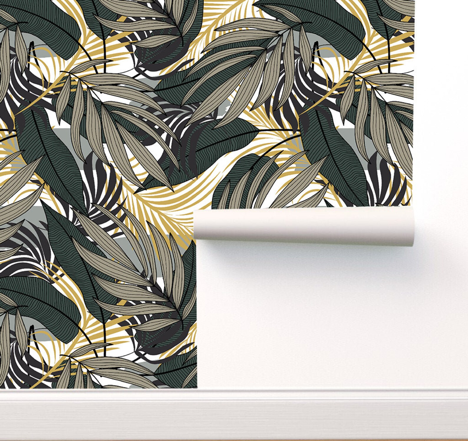 Tropical Wallpaper Peel and Stick Wallpaper Self Adhesive Etsy