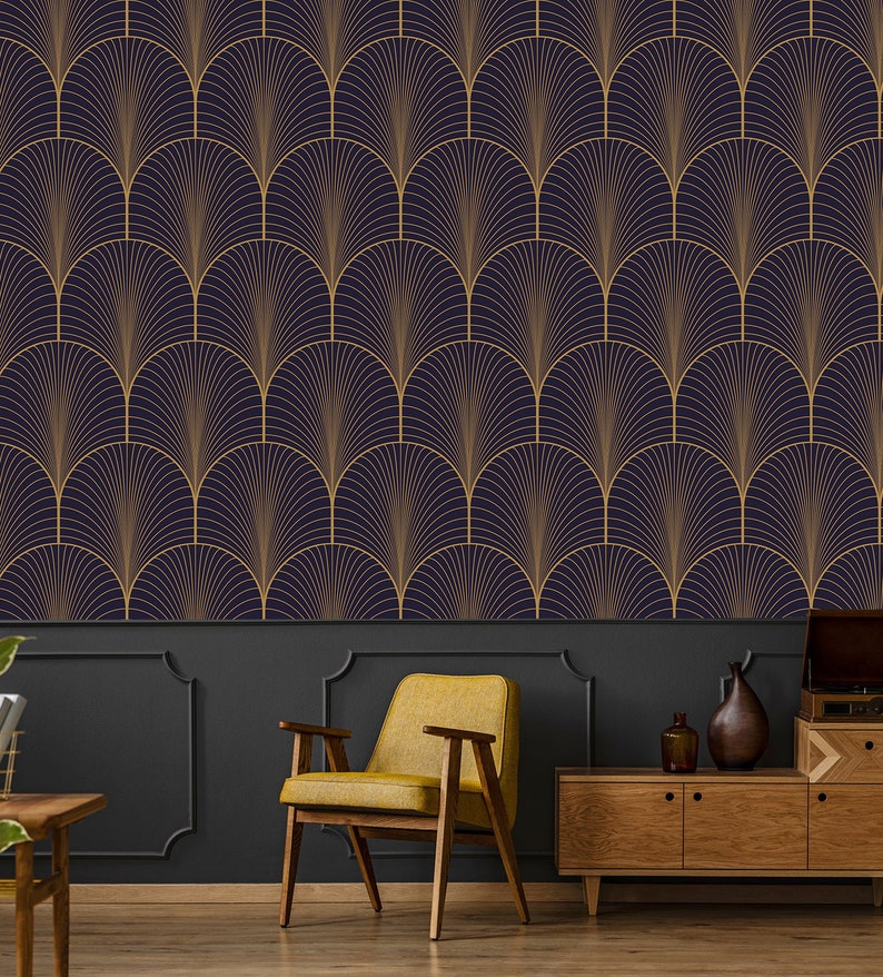 Geometric Wallpaper Peel and Stick Wallpaper Self Adhesive Etsy