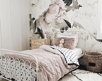 Bloemenbehang Verwijderbaar behang Peel-and-Stick-behang Zelfklevend behang Pioenbehang nyz Bloemmotief Bloemen #53