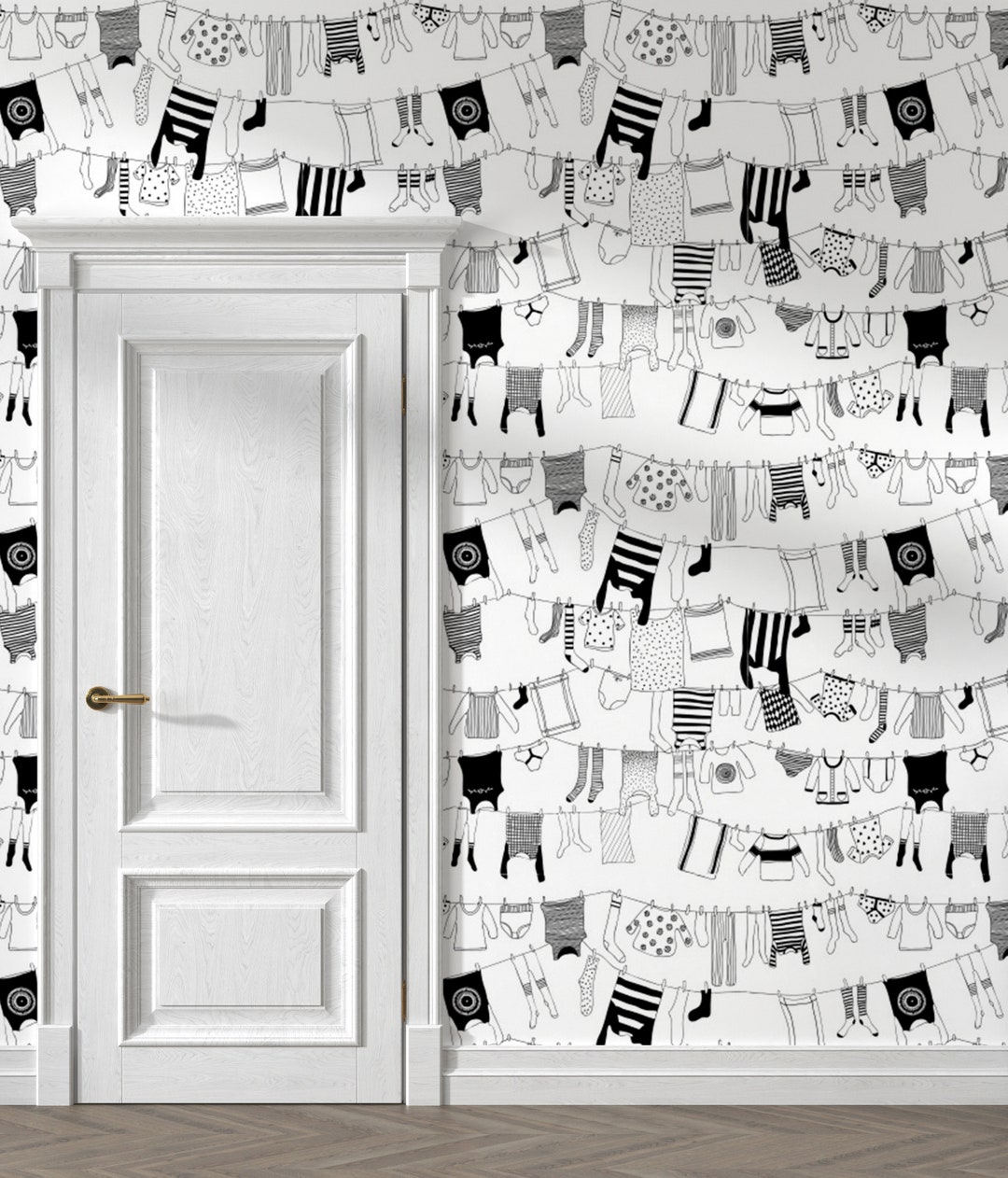 Laundry Room Wallpaper Laundry Wallpaper Peel and Stick - Etsy
