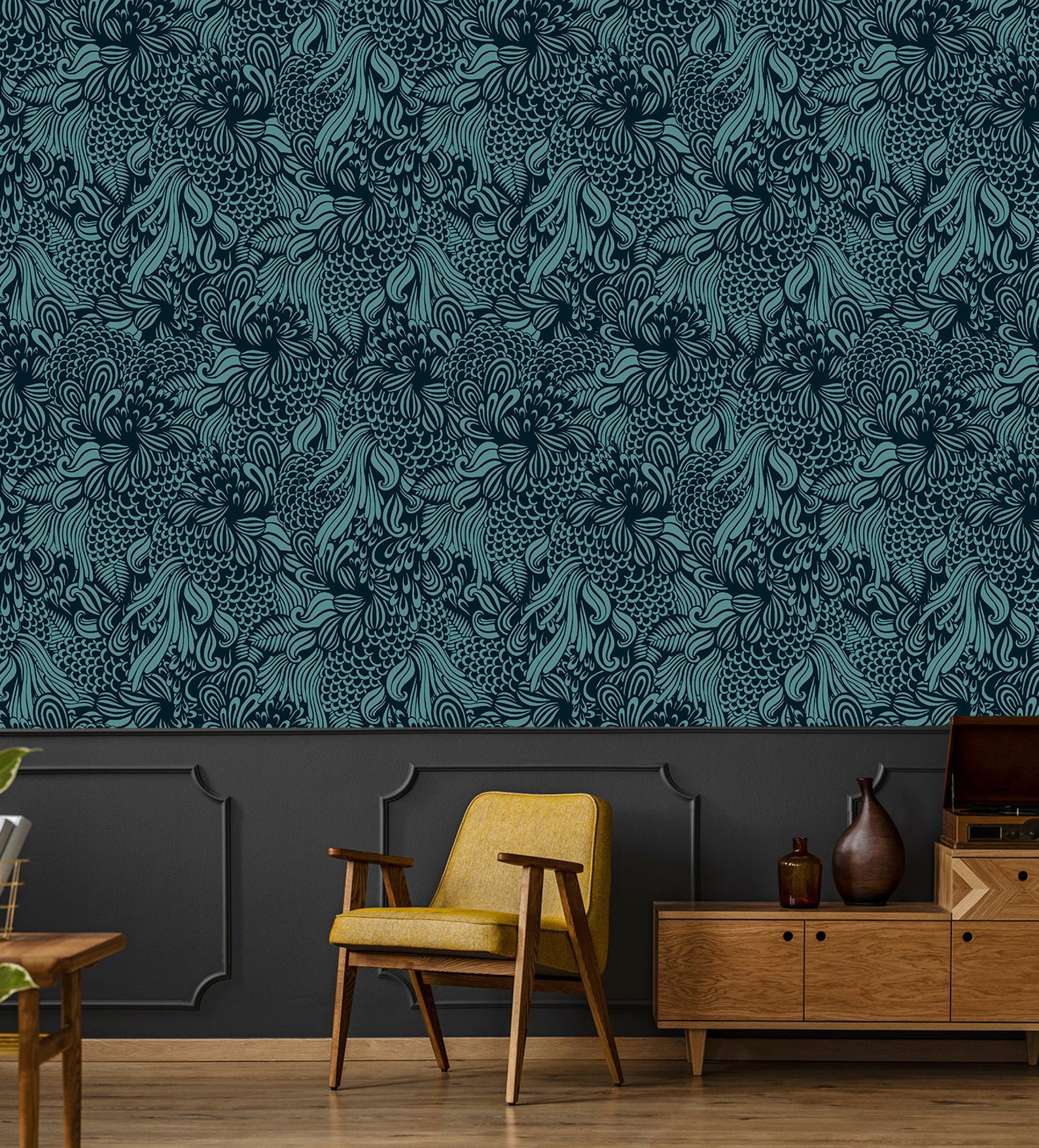 Floral Wallpaper Peel and Stick Wallpaper Self Adhesive Etsy