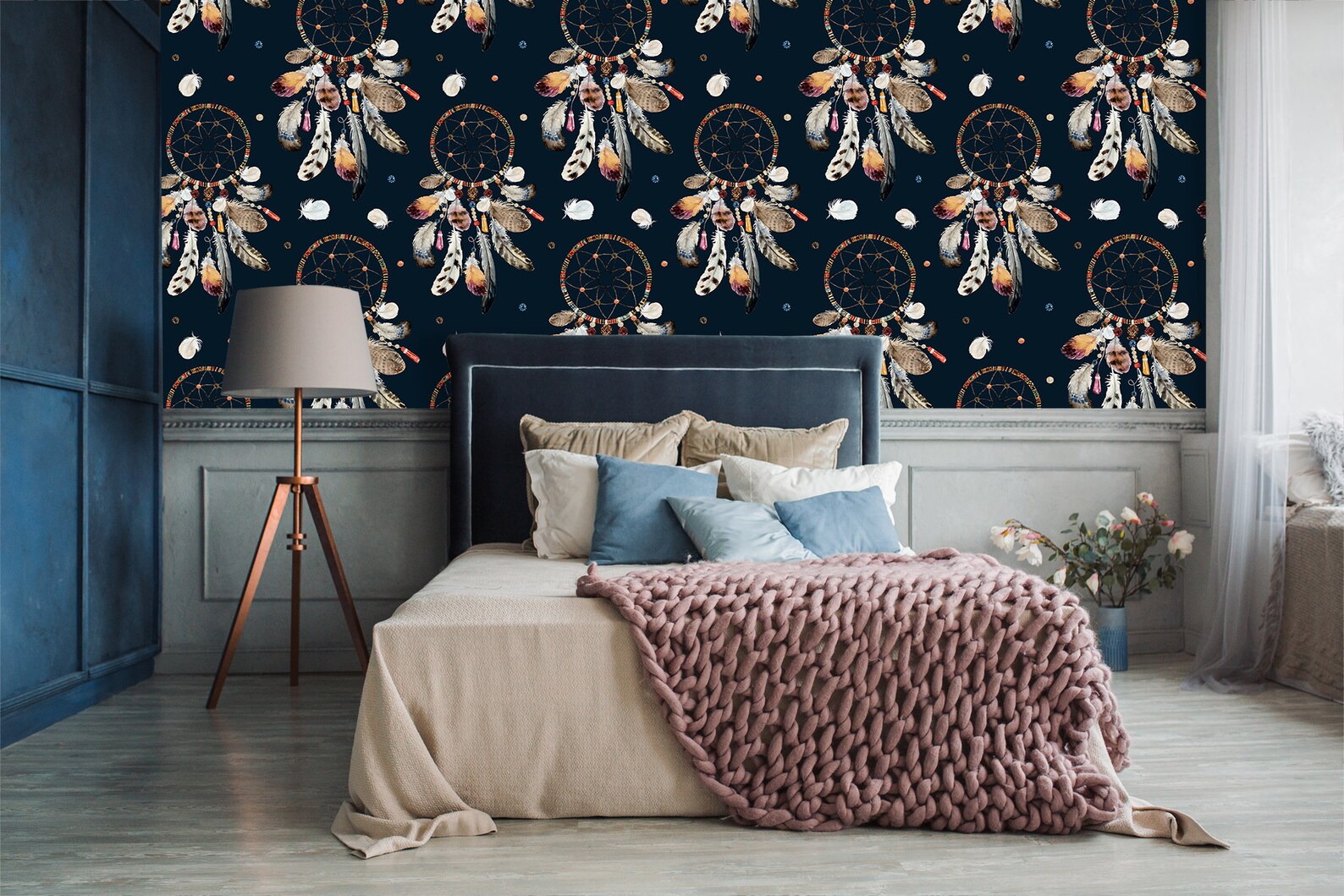 Boho Wallpaper Peel and Stick Wallpaper Self Adhesive - Etsy