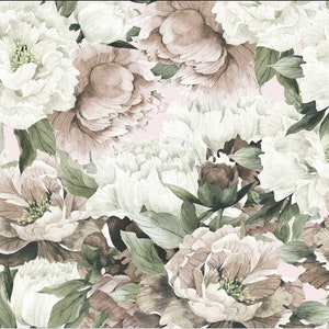 Floral Wallpaper Removable Wallpaper Peel and Stick Wallpaper Self Adhesive Wallpaper Peony wallpaper nyz Floral Pattern Flowers 53 image 5