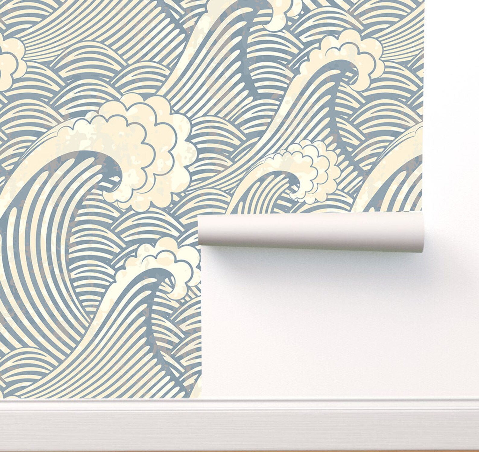 Wave Wallpaper Peel and Stick Wallpaper Self Adhesive - Etsy