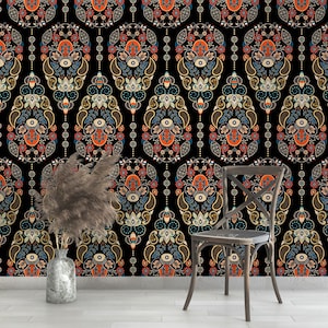 Oriental Paisley Muster Vintage Modern Luxury Wallpaper Selbstklebende Peel and Stick Wandbilder Wanddekoration Abnehmbare #277