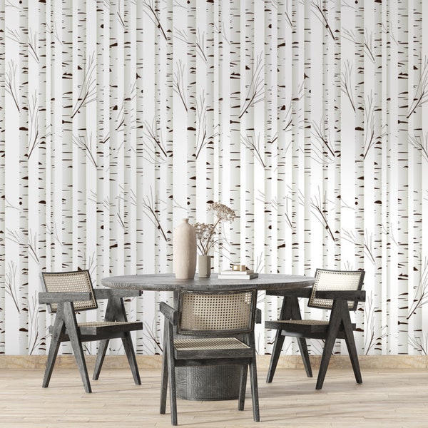 Birch Tree Wallpaper (You'll Enjoy) Etsy