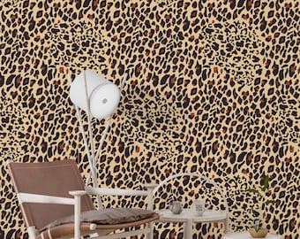 Leopard Wallpaper, Leopard print wallpapers, Jungle wallpaper, teen wallpaper, Nursery wallpaper, Animal print wallpaper, Cheetah wallpaper